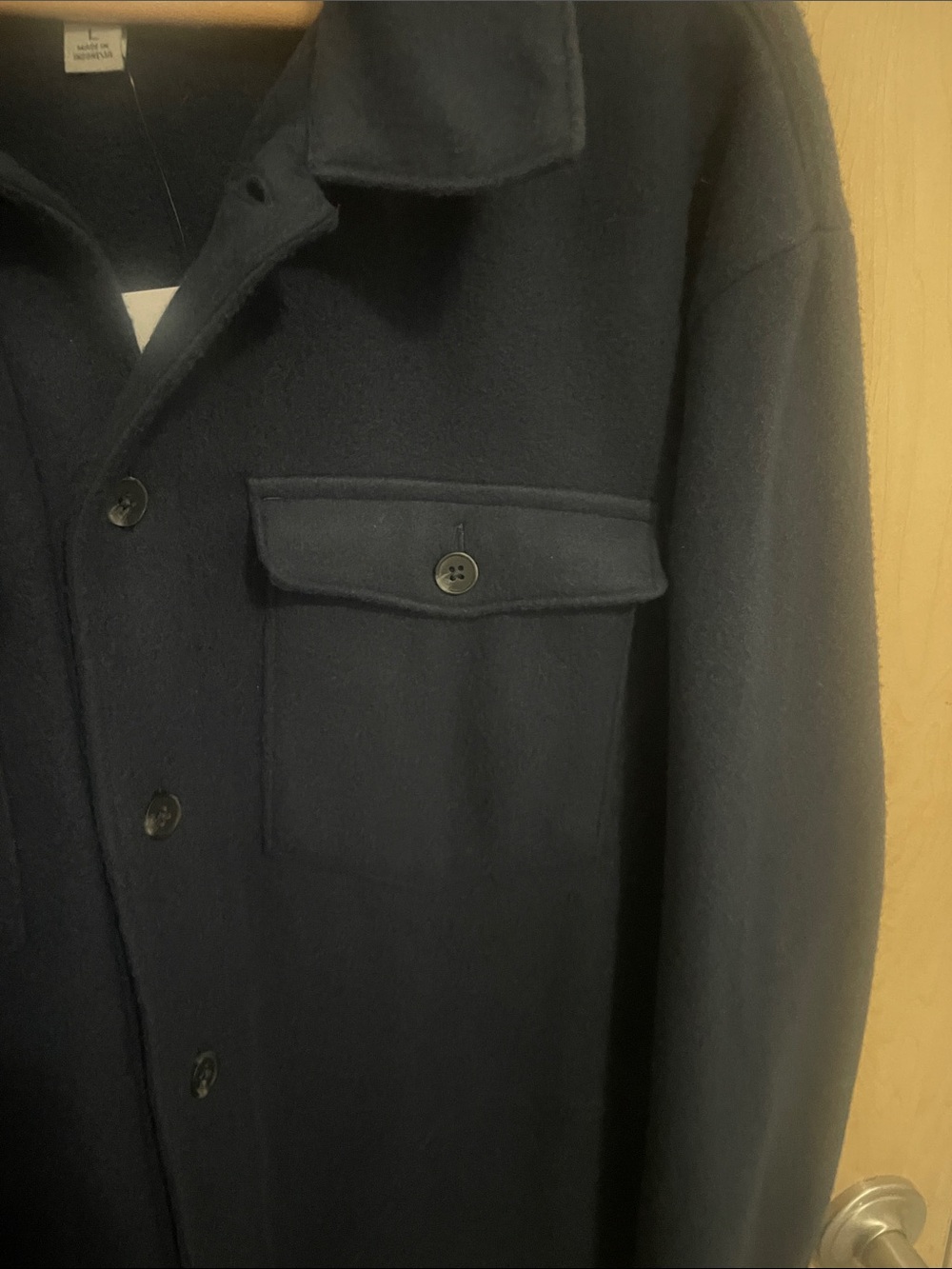 Goodfellow & Co. Men's Navy Blue Fleece Shirt Jacket – NWT L - Picture 6 of 10